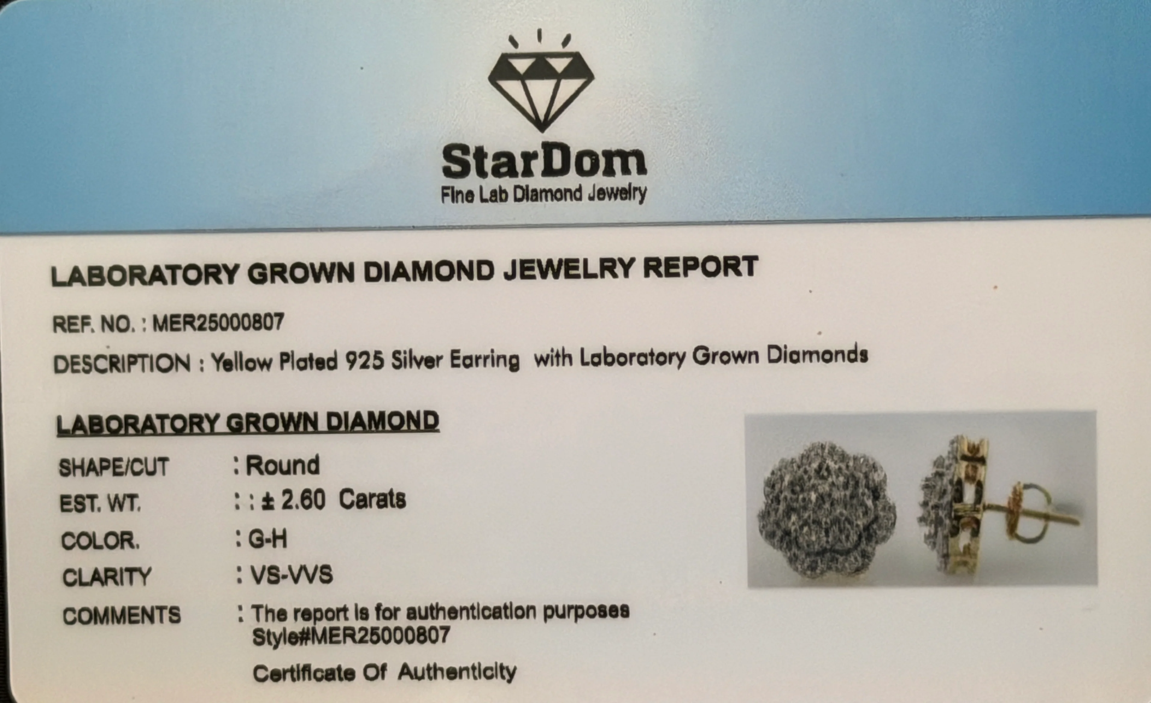 Lab Grown Earrings